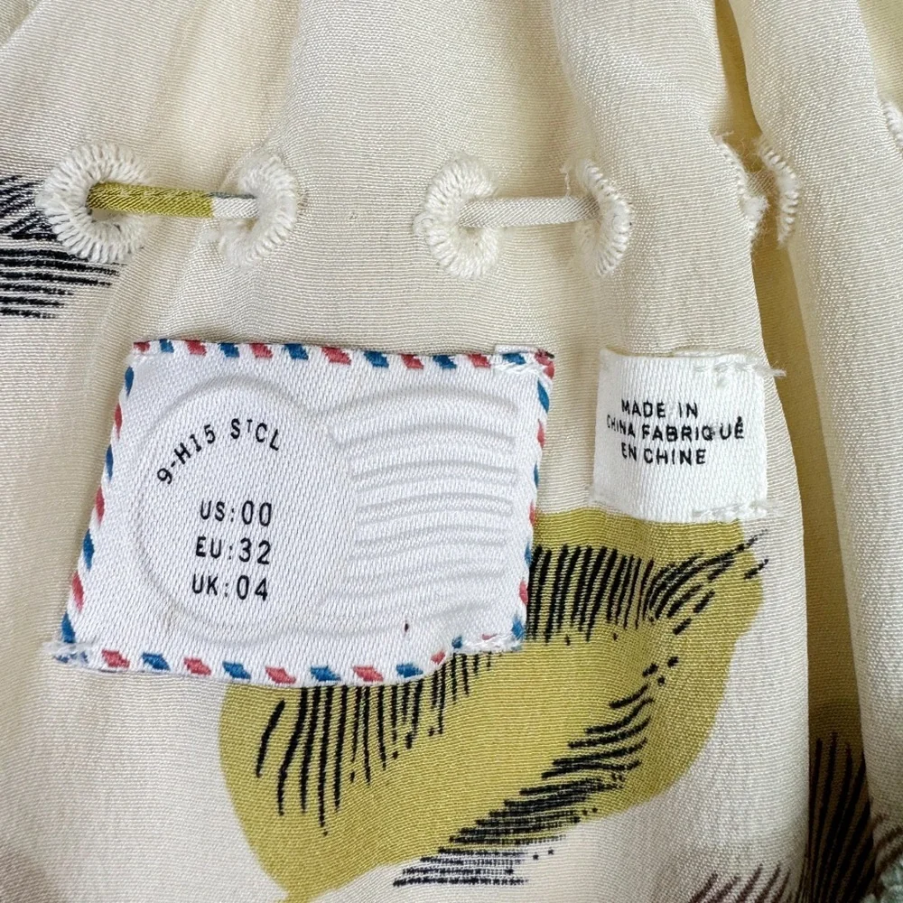 Anthropologie Postmark Arcadie Asymmetrical Silk Dress - Picture 5 of 9